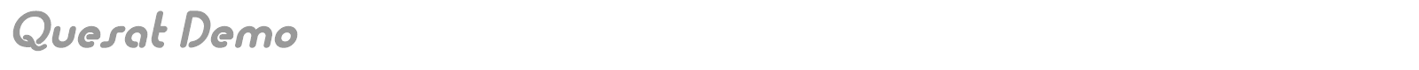 Quesat font preview